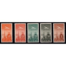 Ny luftpost - Komplet sæt - Postfrisk.